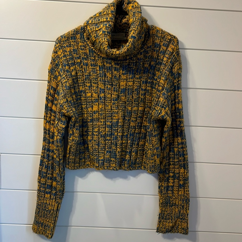 Urban outfitters cropped turtle neck chunky sweater